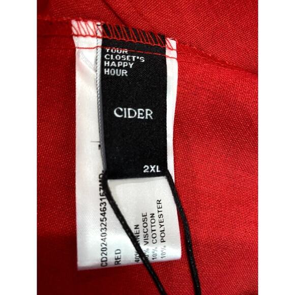 Cider Red Sundress - Size 2X  (NWT) - Picture 7 of 7